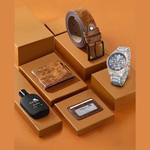 Луксозен подаръчен комплект за мъже POLO Air в кафяв декор